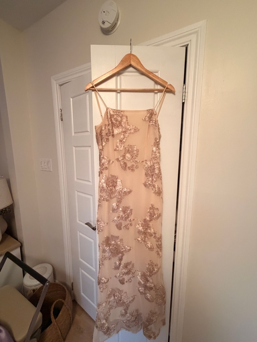 Floral Satin Detail Dress